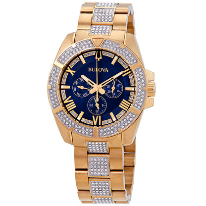 Bulova  Open Box - Crystal Blue Dial Multifuncrtion Men's Watch Item No. 98C128