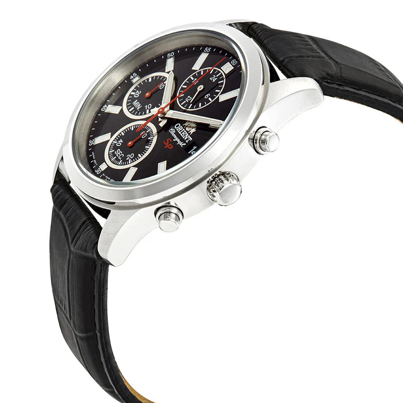 Orient  Sporty Chronograph Black Dial Men's Watch Item No. FKU00004B
