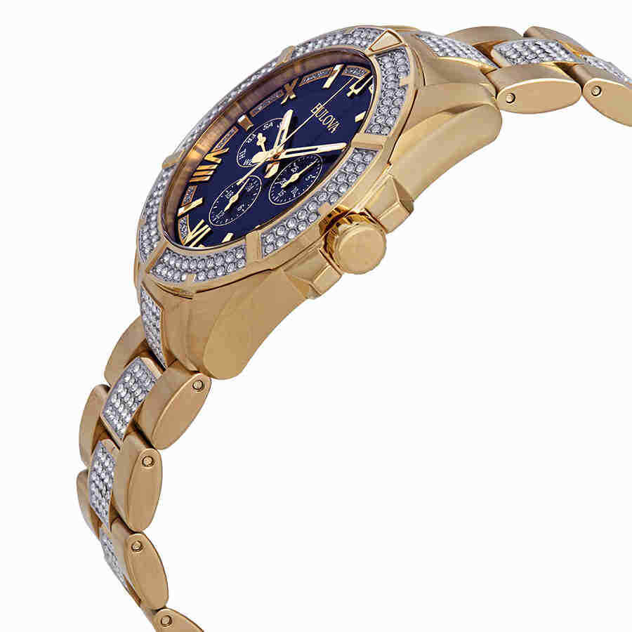 Bulova  Open Box - Crystal Blue Dial Multifuncrtion Men's Watch Item No. 98C128