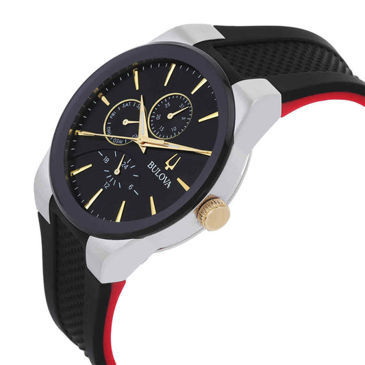 Bulova  Modern Millenia Chronograph Quartz Black Dial Men's Watch Item No. 98C146