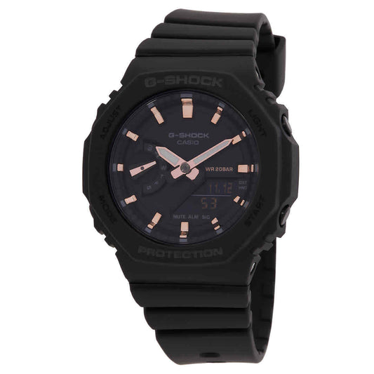G-Shock Alarm World Time Quartz Analog-Digital Black Dial Ladies Watch GMA-S2100-1A