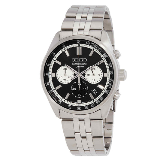 Seiko Chronograph Quartz Black Dial Men's Watch Item No. SSB429P1