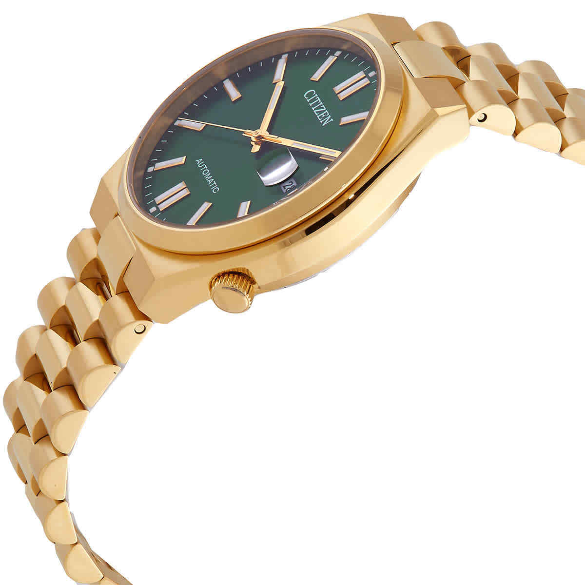Montre Citizen Tsuyosa automatique à cadran vert, référence NJ0152-51X
