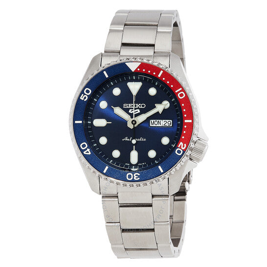 Seiko  5 Sports Automatic Blue Dial Pepsi Bezel Men's Watch Item No. SRPD53K1