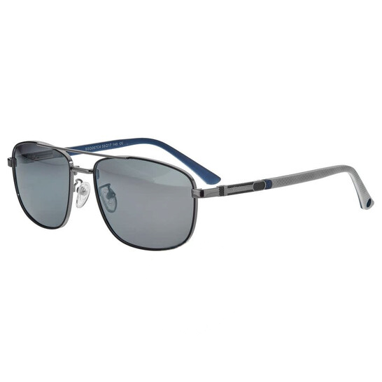Breed Men's Gunmetal Rectangular Sunglasses BSG067C4